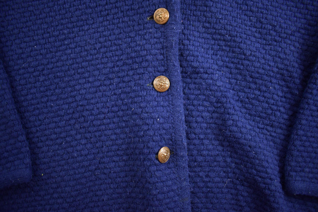 Vintage 1980s The May Company Knit Button Up Cardigan Sweater