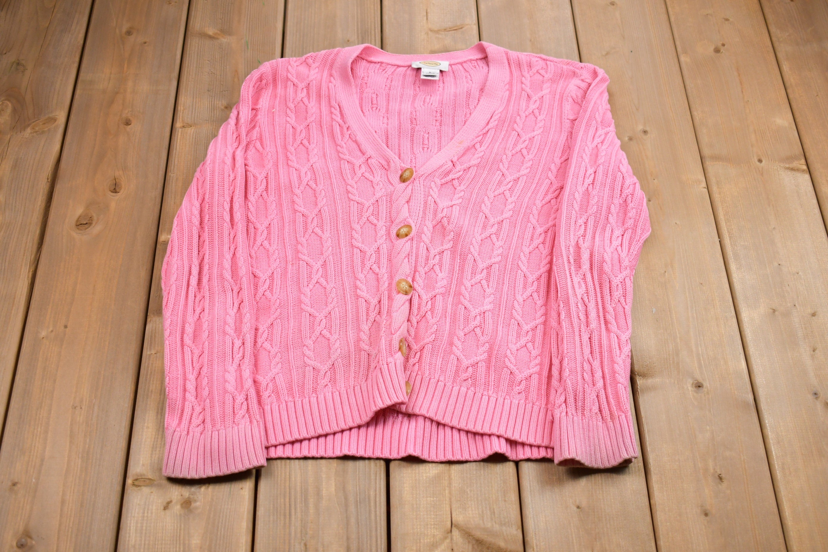 Vintage 1980s Talbots Knitted Cardigan Sweater