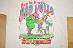 Vintage 1993 "How To Handle Bad Pulls Just Keep your Eye On The Target And Squeeze" Graphic Quarter Zip T Shirt