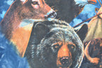 Vintage 1990s Nature Theme Bear Moose Wolf Graphic T-Shirt