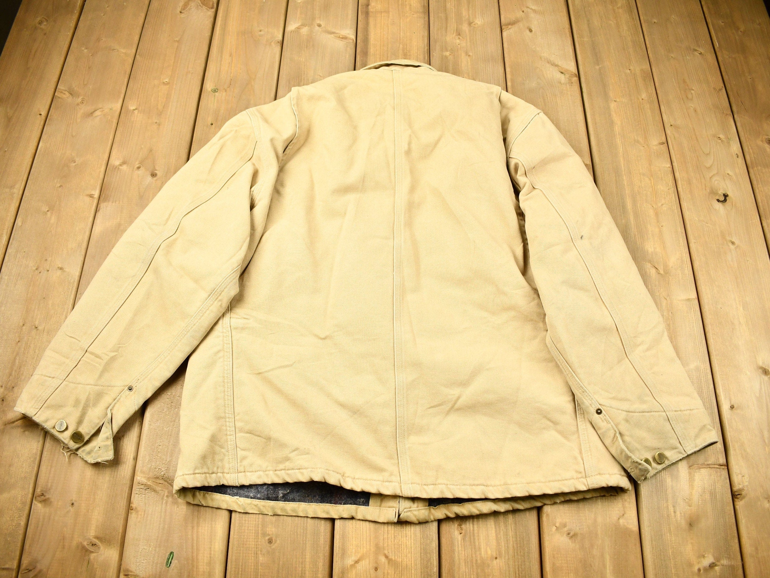 Vintage 1980s Tan Carhartt Chore Coat