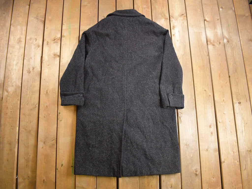 Vintage 1980s Wool Full Length Over Coat