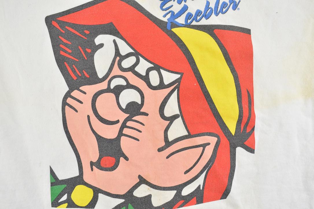 Vintage 1990s Ernie Keebler Cartoon Graphic T-Shirt