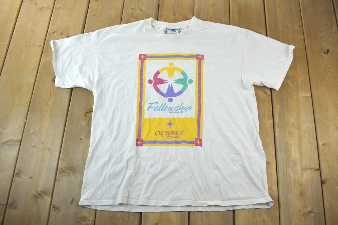 Vintage 1990s Fellowship in Christ Lee Graphic T-Shirt /