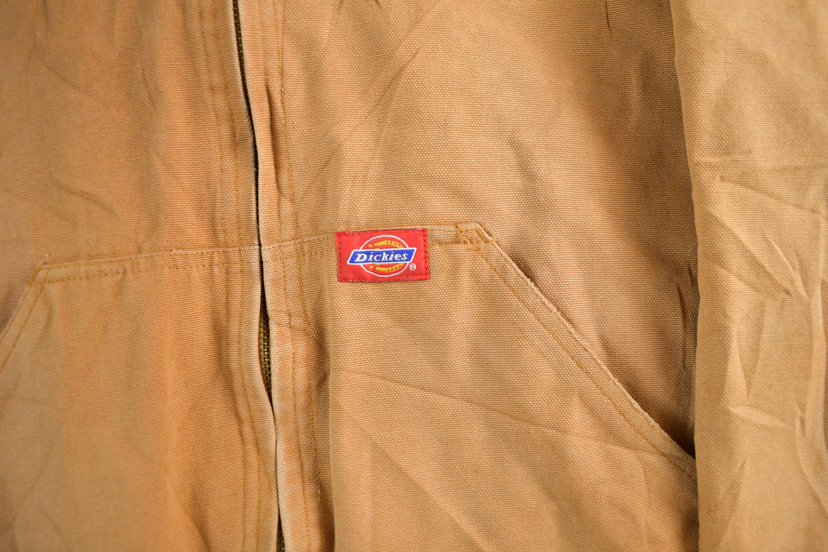 Vintage 1990s Dickies Hooded Work Jacket Youth Large  90s Outdoors Jacket  Workman Jacket  Workwear Streetwear