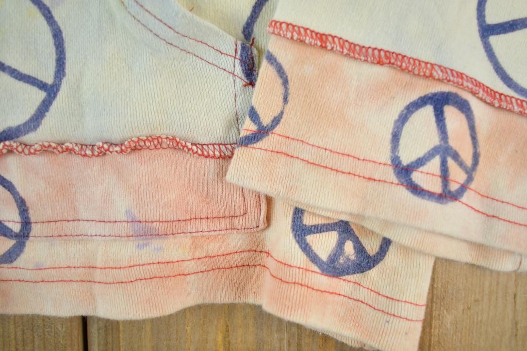 Vintage 1960s Peace Sign Hoodie Made In Nepal