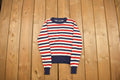Vintage 1980s Womens Pant-her Striped Crewneck Sweatshirt