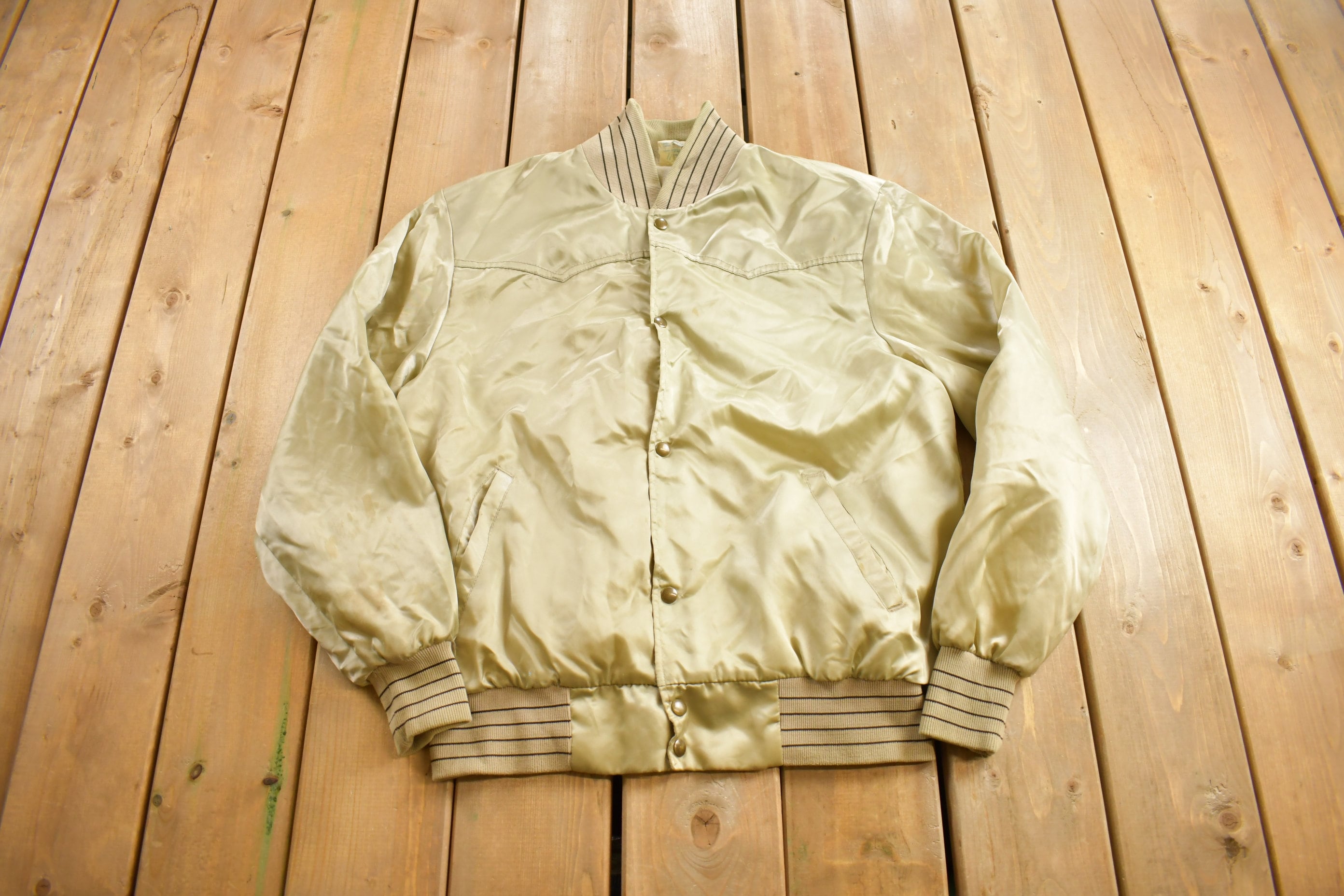 Vintage 1990s Eastern Kansas Livestock West Ark Satin Jacket