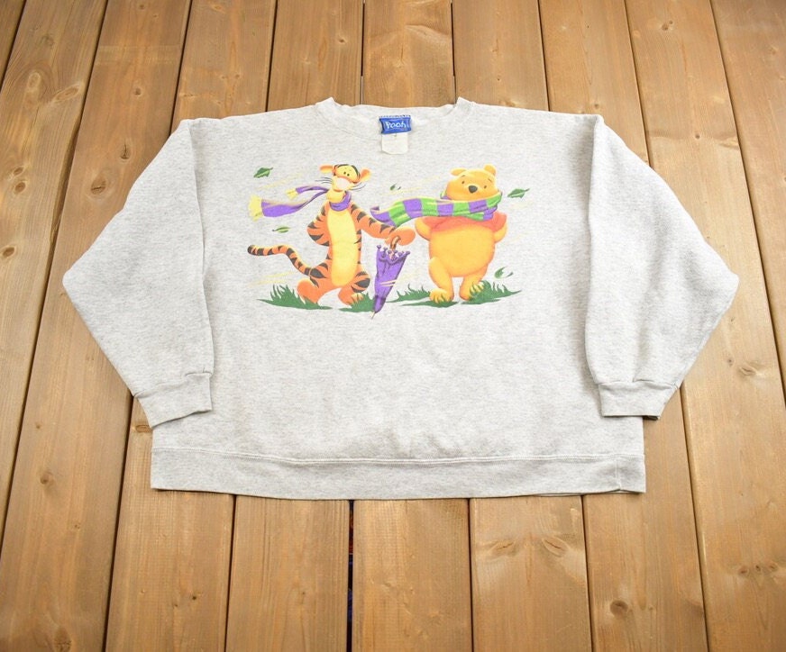 Vintage 1990s Winnie The Pooh Tigger Disney Crewneck Made In USA