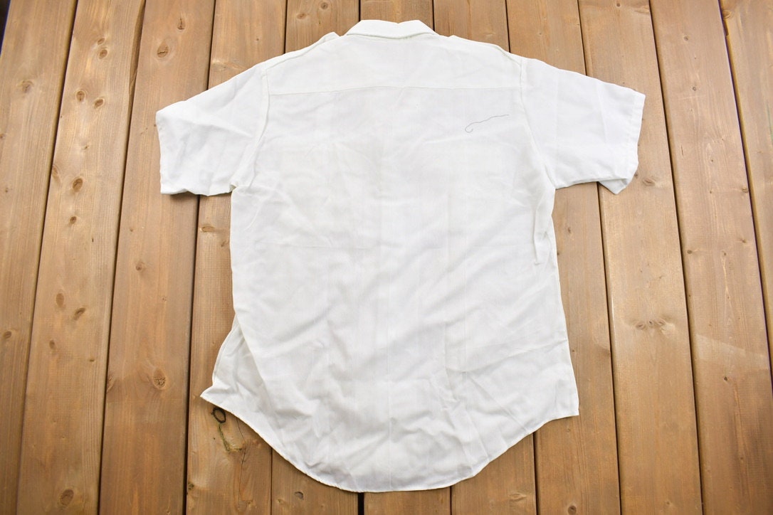 Vintage 1980s Flying Cross Button Up T- Shirt