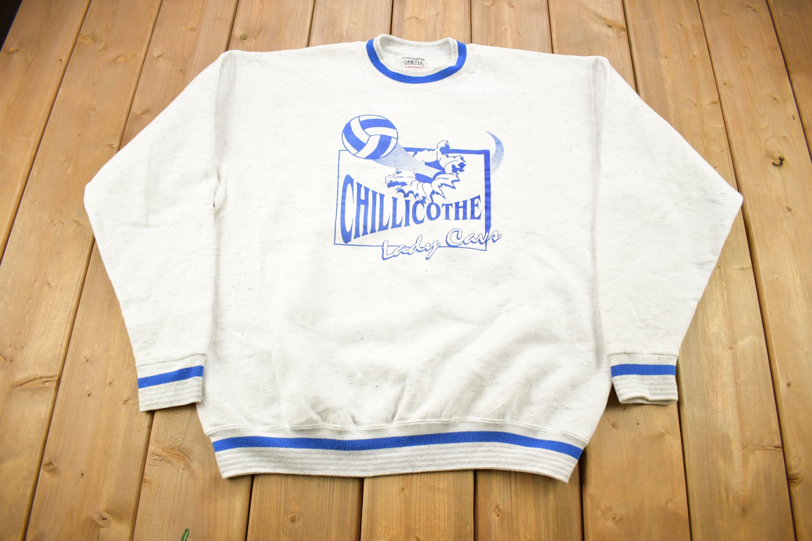 Vintage 1990s Chilicothe Lady Cavs Ribbed Crewneck Sweatshirt