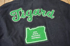 Vintage 1998 Tigard Leather & Wool Varsity Football Jacket Made In USA Size 48