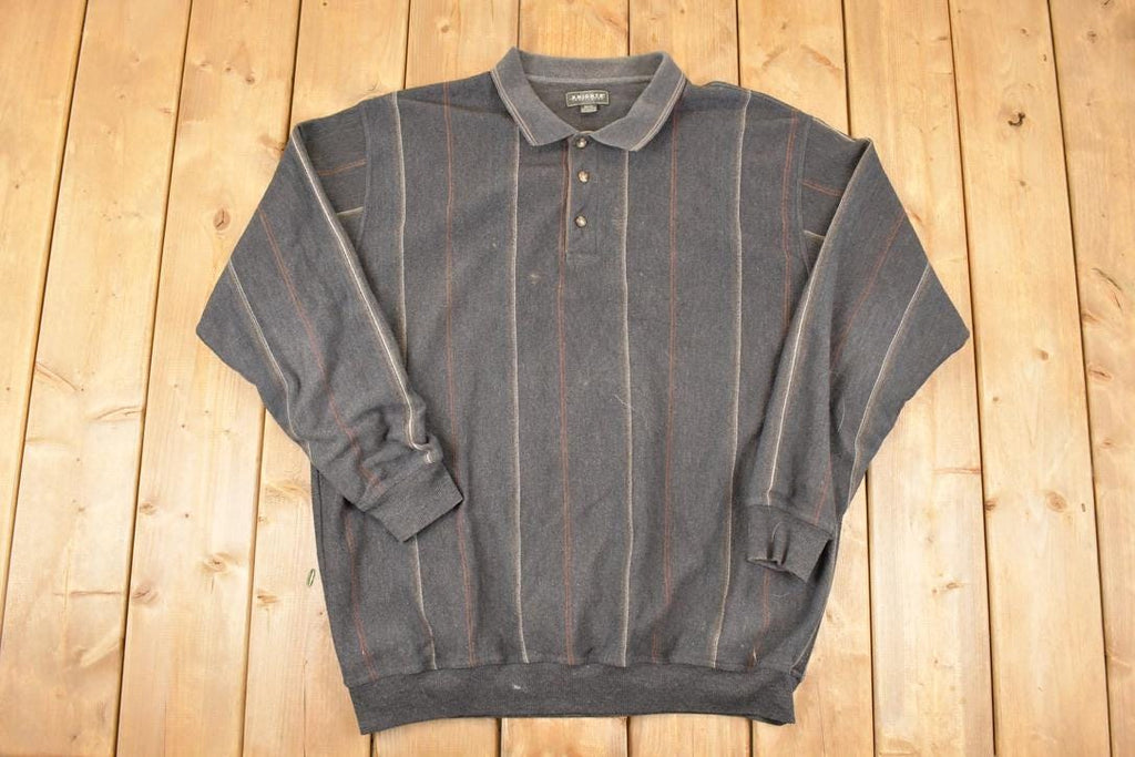Vintage 1990s Knights Sportswear Quarter Button Sweatshirt Men's XXL