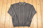 Vintage 1990s Knights Sportswear Quarter Button Sweatshirt Men's XXL