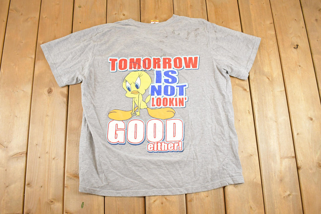 Vintage 1990s Looney Tunes Tweety Bird T Shirt Women's XL / Vintage Warner Brothers Shirt / Warner Bros Cartoon Shirt