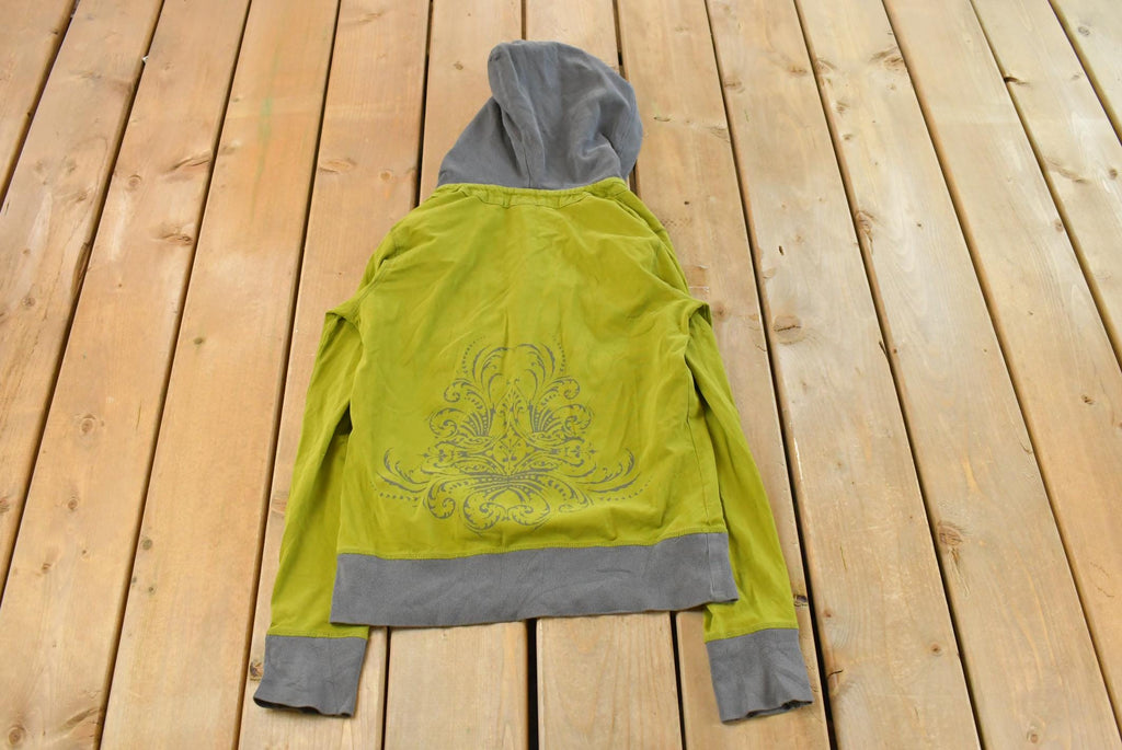 Vintage Y2K Prana Hooded Henley Shirt Women's M / 2000s Streetwear / Long Sleeve Shirt / Lightweight