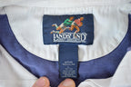 Vintage 1990s Lands End Collared Quarter Button Up Rugby Shirt