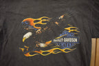 Vintage 1990s Harley Davidson South Carolina Flaming Eagle T-Shirt
