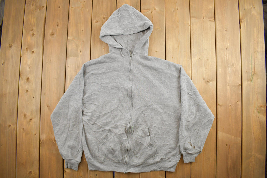 Vintage 1990s Grey Zipper Hoodie