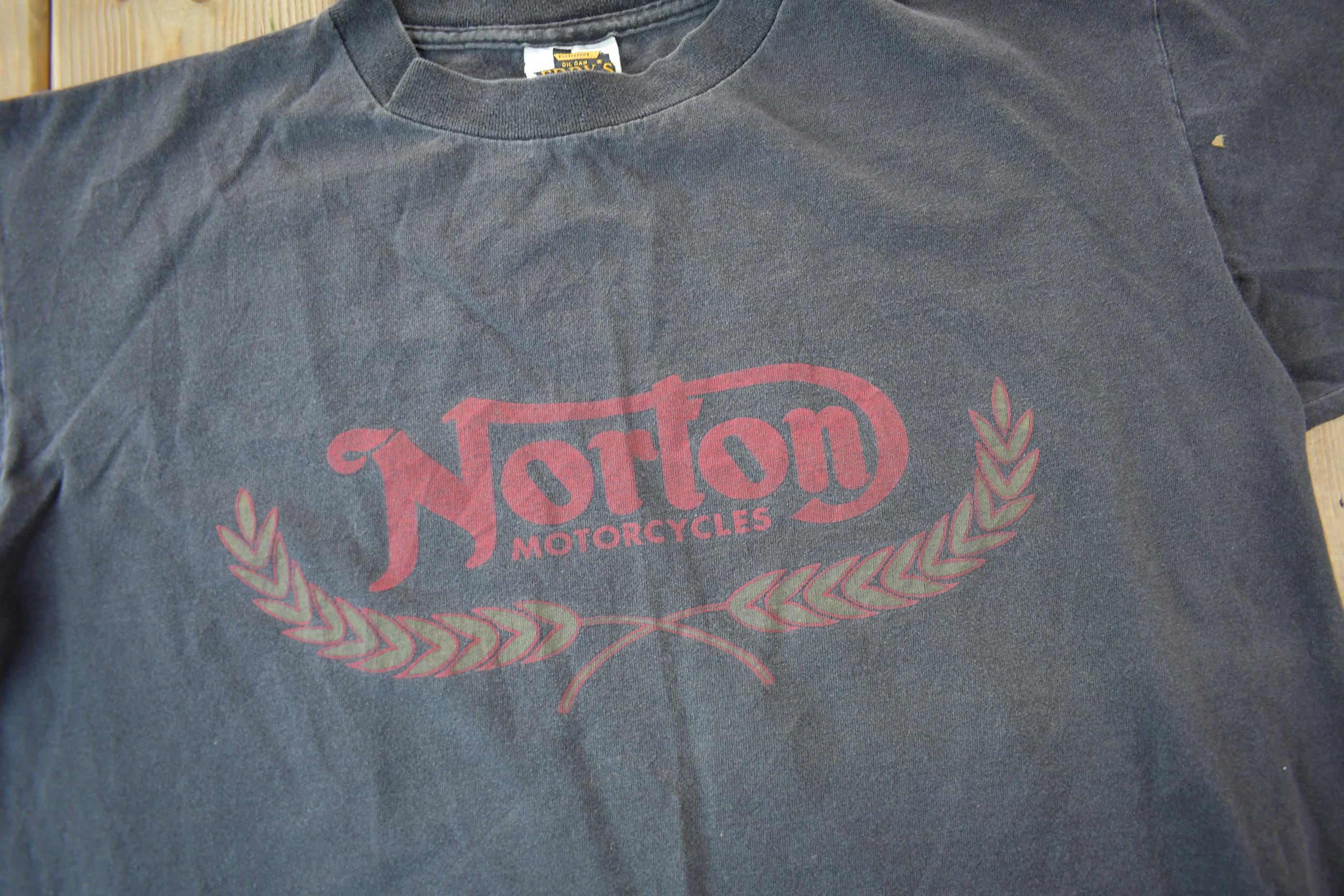 Vintage 1990s Norton Motorcycles Graphic T-Shirt