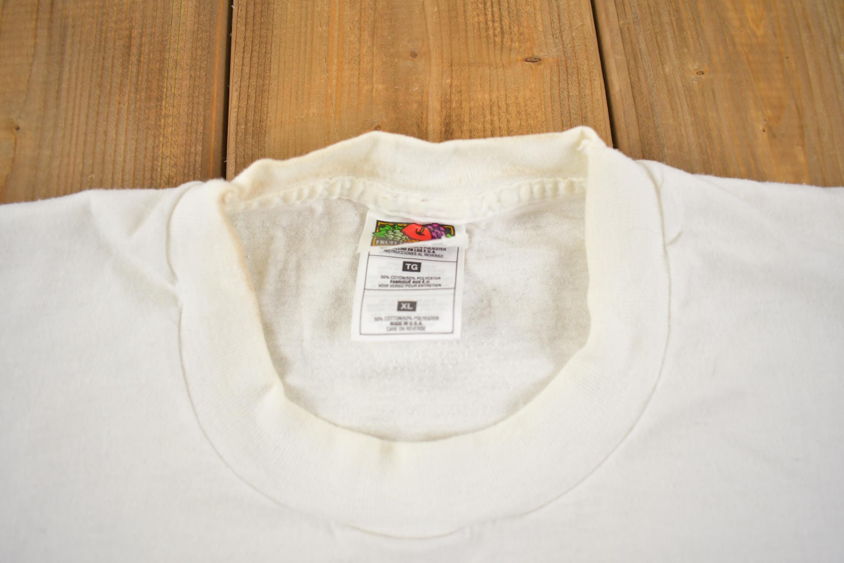 Vintage 1990s Jesus Noah's Ark Print Graphic T Shirt Made In USA / Vintage Fruit Of The Loom
