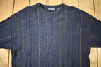 Vintage 1990s Round Tree & Yorke 3D Cable Knit Crewneck Sweater