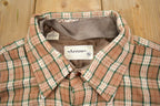 Vintage 1980s Arrow Plaid Flannel Button Up Shirt - Large