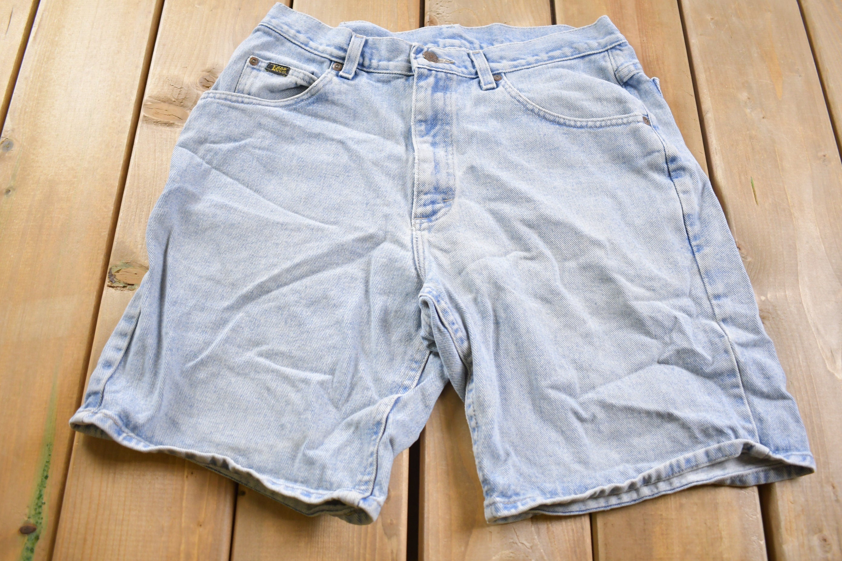 Vintage 1990s Lee Light Wash Jean Shorts 30 x 9