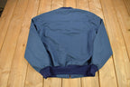 Vintage 1990s Navy Blue Lightweight Bomber Jacket