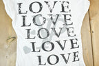 Women Vintage Vigoss Premium Y2K Love T-Shirt Vigoss Grunge Skull Print