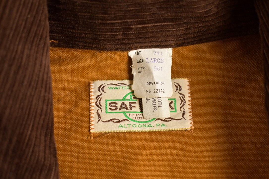 Vintage 1980s Saftbak Hunting Canvas Blazer Jacket