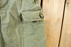 Vintage 1960s OG 107 Army Green Military Cargo Pants Size 28 x 27