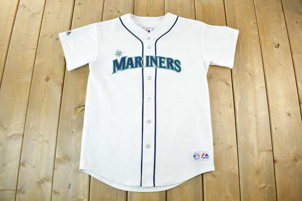 Vintage 2000s Ichiro Suzuki Seattle Mariners MLB Majestic Baseball Jersey Youth XL