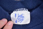 Vintage 1990s Navy Blue Blank Crewneck Sweatshirt / 90s Crewneck / Navy Blue Sweatshirt / Essential / Streetwear / 90s Blank
