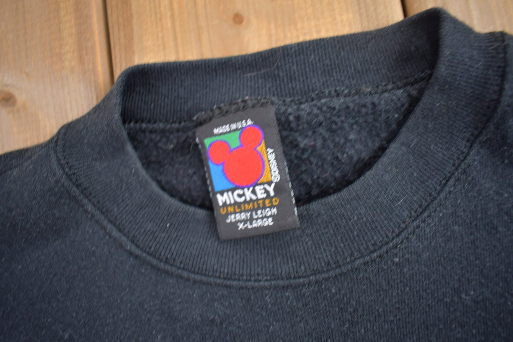 Vintage 1990s Mickey Mouse Disney Crewneck / Vintage Sweatshirt / Vintage Disney / Mickey Unlimited / Made In USA