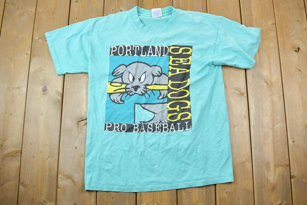 Vintage 1998 Portland Seadogs Pro Baseball Souvenir T-Shirt