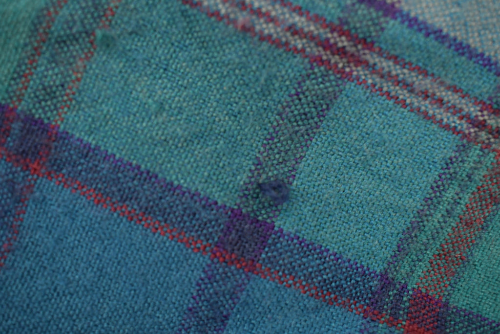 Vintage 1990s Allen Wickfield Plaid Wool Flannel Button Up Shirt