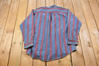 Vintage 1990s Review By Baxter Striped Button Up Shirt