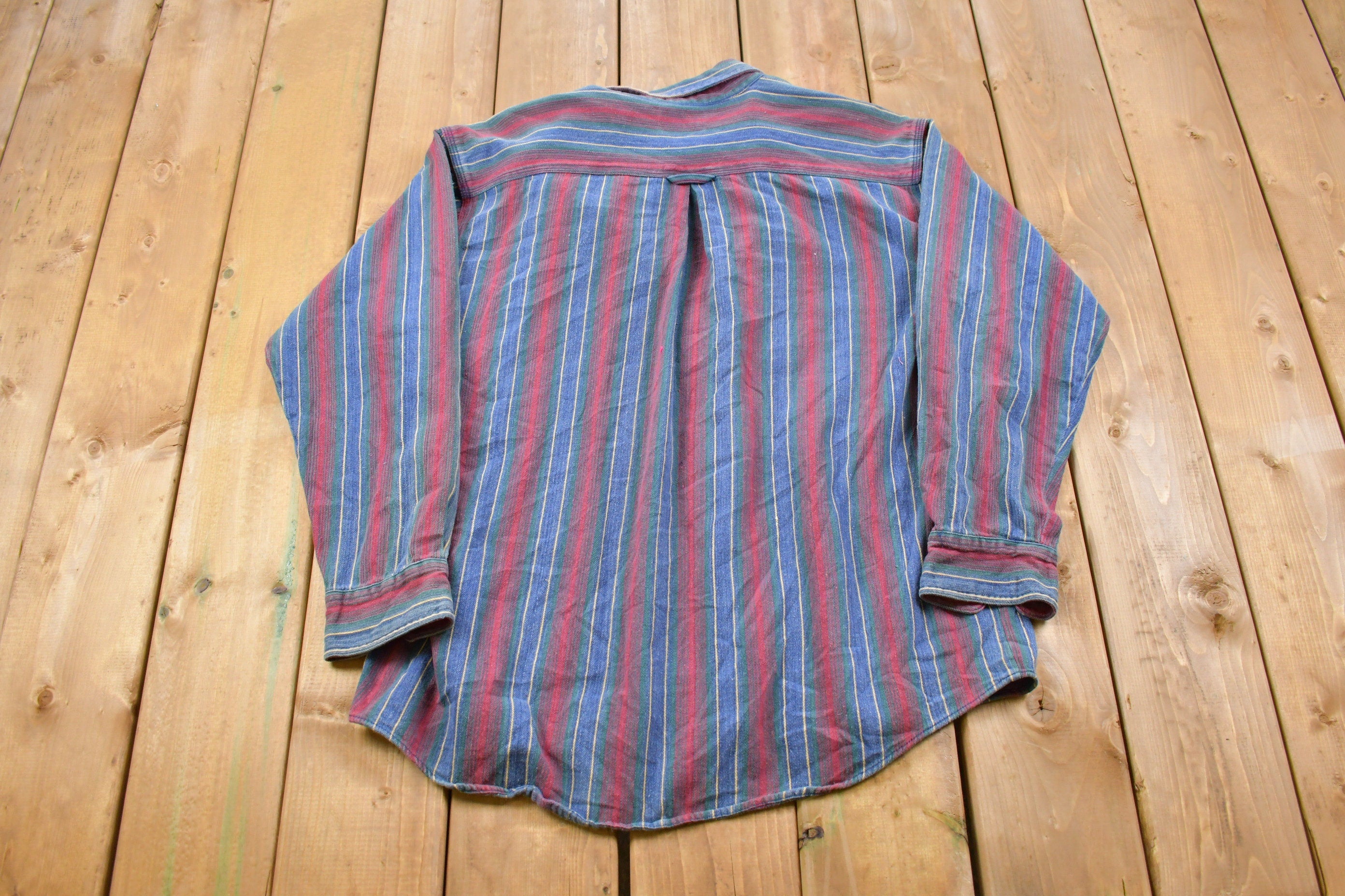 Vintage 1990s Review By Baxter Striped Button Up Shirt