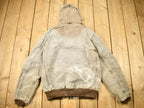 Vintage 1990s Distressed Carhartt Hooded Work Jacket