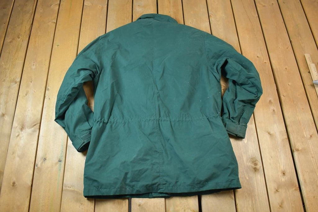 Vintage 1990s Eddie Bauer Light Plaid lined Zip Up Jacket