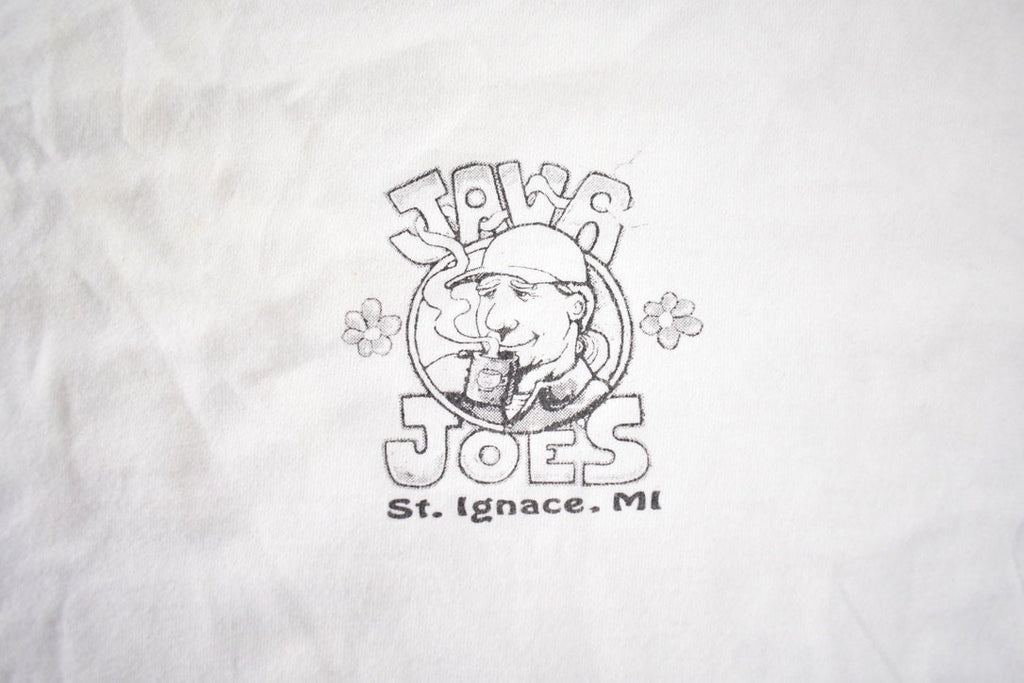 Vintage 1990s Java Joes St. Ignace Michigan Souvenir Travel T Shirt Size L