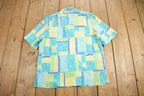 Vintage 1990s Alia Patchwork Button Up T Shirt /