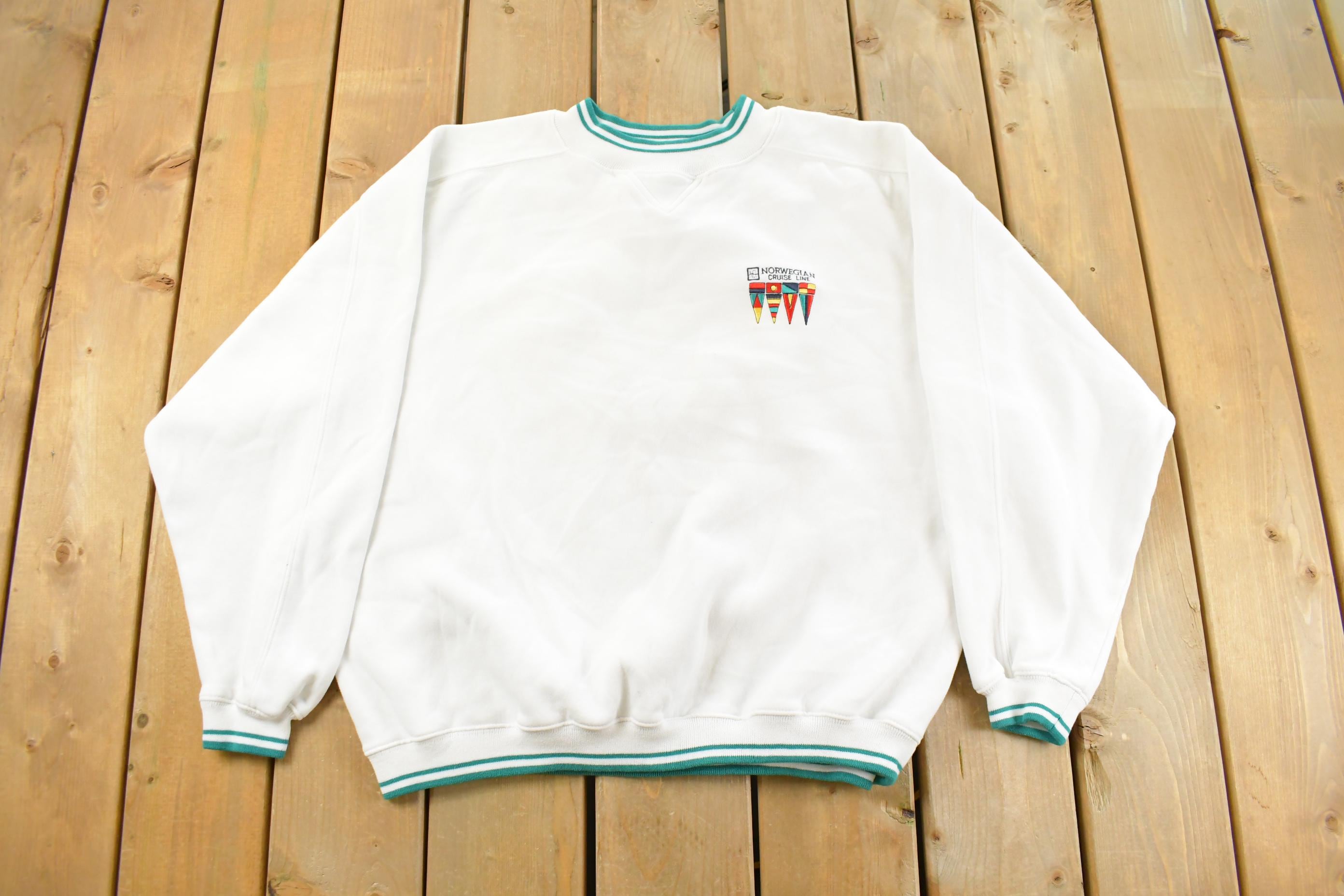 Vintage 1990s Norwegian Cruise Lines Crewneck Sweatshirt Men's XL