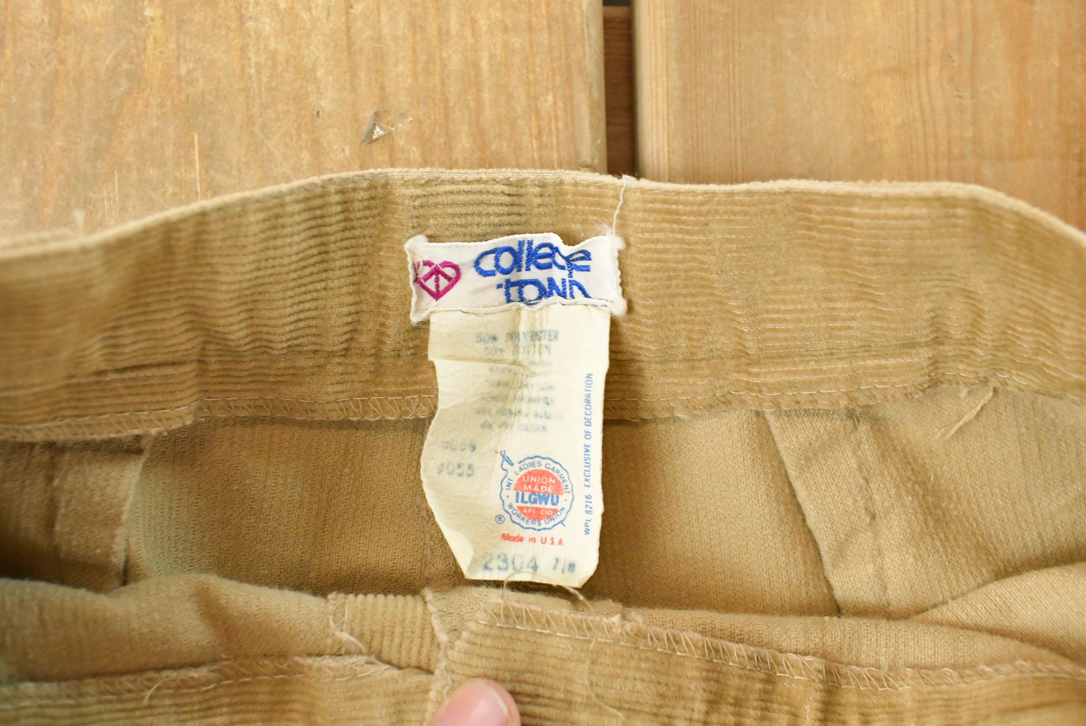Vintage 1970s College Town Corduroy Pants Men's 24 x 29