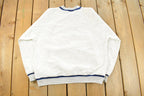 Vintage 1990s Anchor Sailing Henley Crewneck Sweatshirt Men's Medium