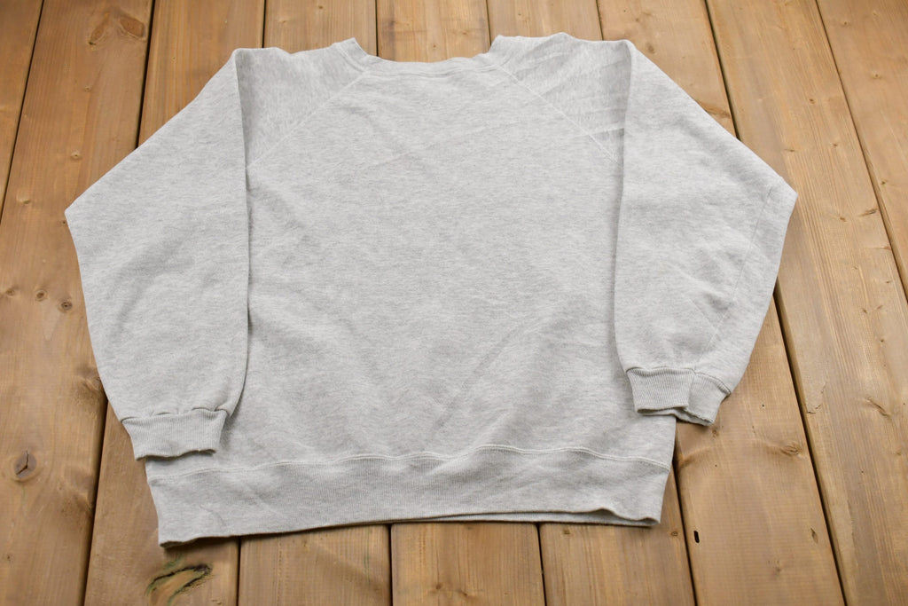 Vintage 1980s Cute Heart Graphic Raglan Crewneck Sweatshirt