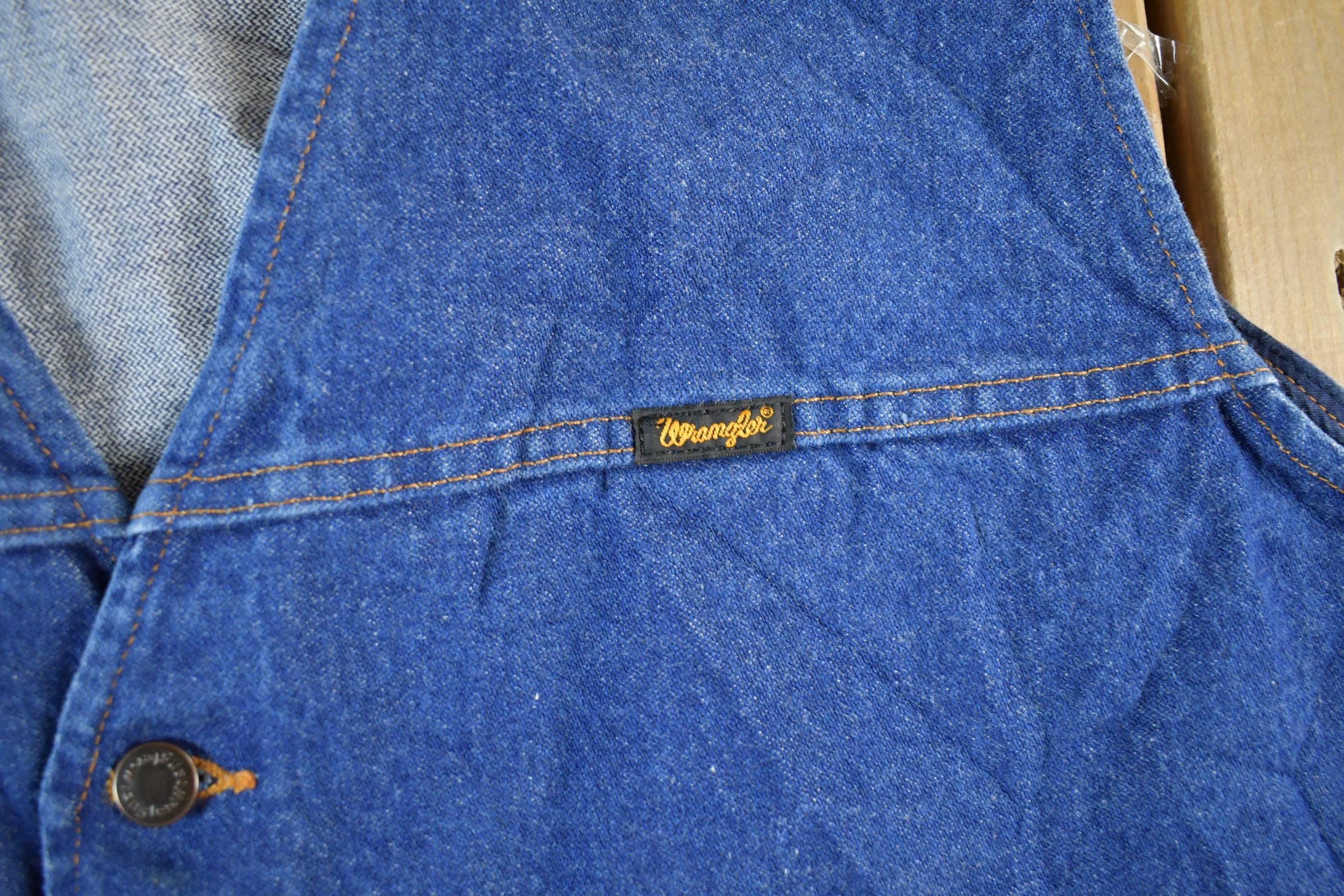 Vintage Wrangler Denim Vest Mens XL - 1990s Western Jean