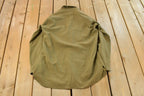 Vintage 1940s WW2 Military Air Force Wool Button Up Infantry Field Shirt Men's S /