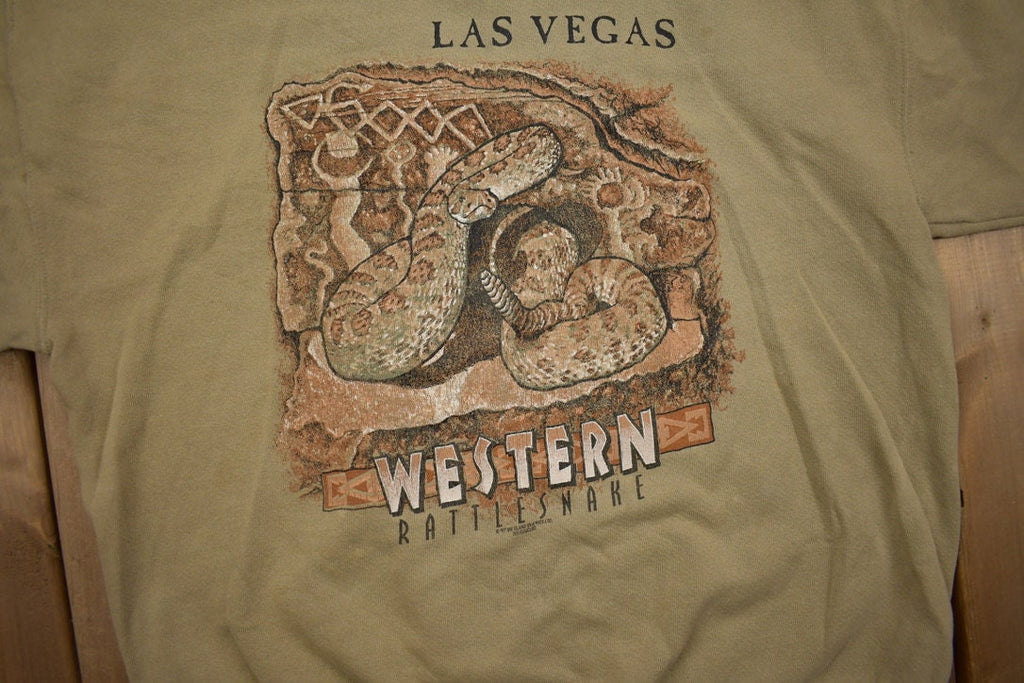 Vintage 1997 Las Vegas Western Rattlesnake Crewneck